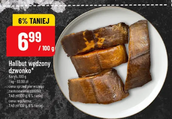 Halibut wędzony dzwonko promocja w POLOmarket