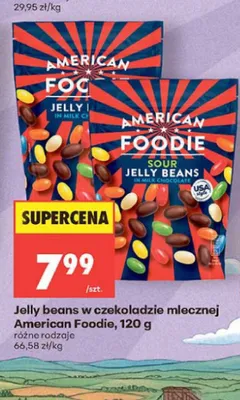 Kwaśne jelly beans w czekoladzie mlecznej American Foodie promocja w Biedronka