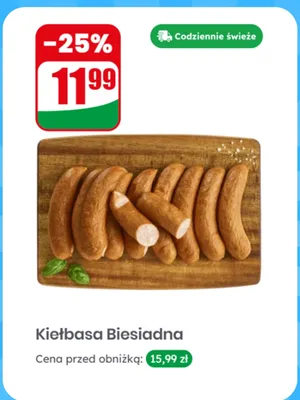Kiełbasa Biesiadna promocja w Dino