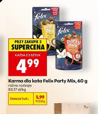 Przysmaki dla kota Felix Party Mix Original promocja w Biedronka