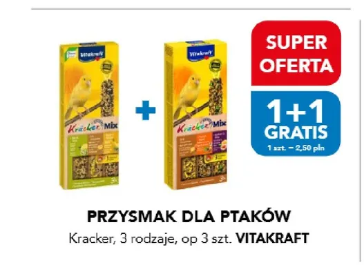 Przysmak dla ptaków Kracker Vitakraft promocja w Aquael zoo