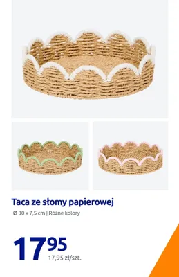 Taca ze słomy papierowej promocja w Action