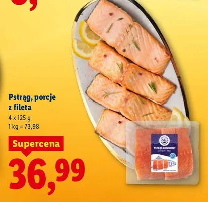Pstrąg, porcje z fileta promocja w Lidl