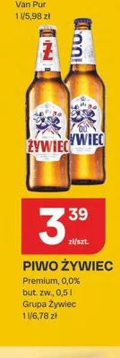 Piwo bezalkoholowe Żywiec Premium promocja w Chorten