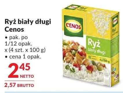 Ryż biały długi Cenos promocja w Makro
