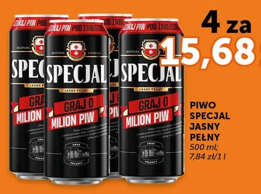 Piwo Specjal Jasny Pełny promocja w ABC