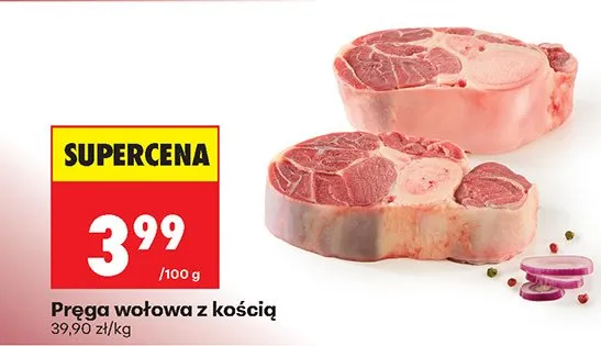 Pręga wołowa z kością promocja w Biedronka