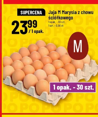 Jaja M Marysia z chowu ściółkowego promocja w POLOmarket