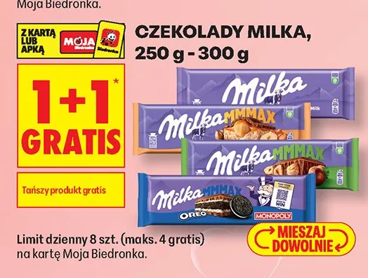 Czekolada Milka promocja w Biedronka
