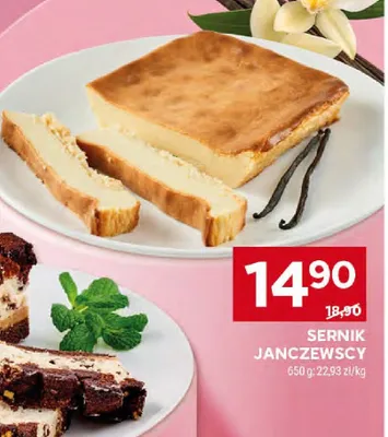 Sernik janczewski promocja w Stokrotka