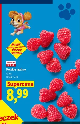 Maliny polskie promocja w Lidl
