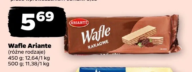 Wafle kakaowe różne rodzaje promocja w Netto
