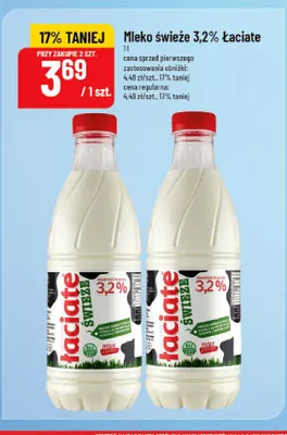 Mleko świeże Łaciate 3,2% promocja w POLOmarket