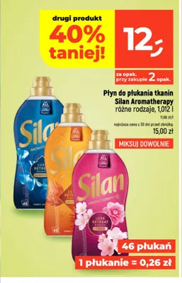 Płyn do płukania tkanin Silan Aromatherapy promocja w Dealz
