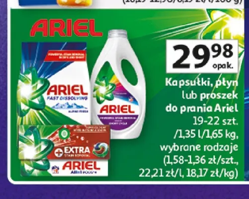 Płyn do prania Ariel promocja w Auchan