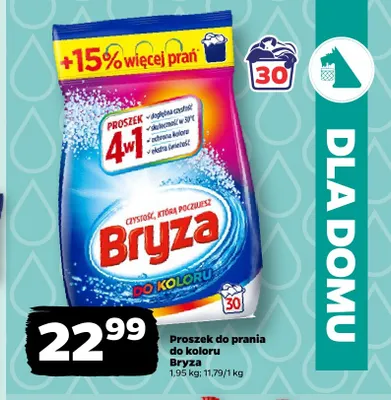 Proszek do prania do koloru Bryza promocja w Netto
