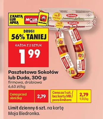 Pasztetowa firmowa Sokołów promocja w Biedronka