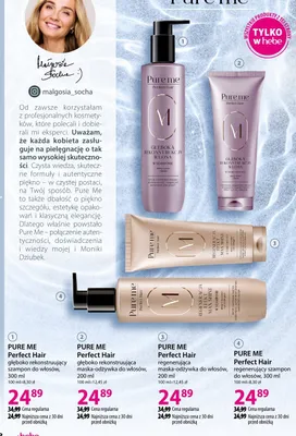 Szampon PURE ME Perfect Hair regenerujący szampon do włosów promocja w Hebe