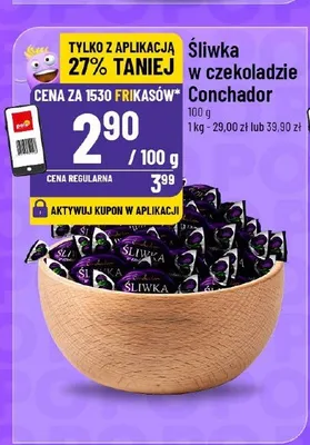 Śliwka w czekoladzie Conchador promocja w POLOmarket