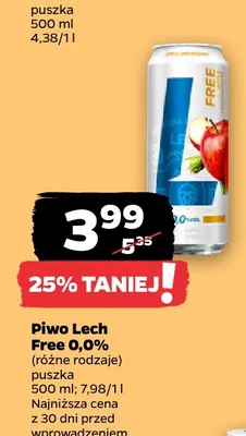 Piwo bezalkoholowe Lech promocja w Netto
