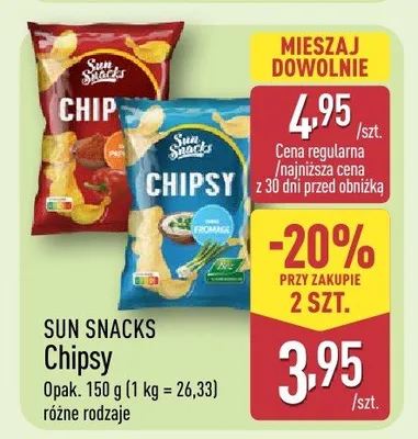 Chipsy promocja w Aldi