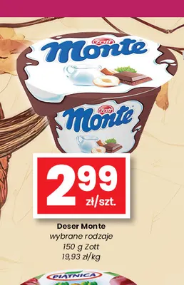 Deser Monte Zott promocja w emma MARKET
