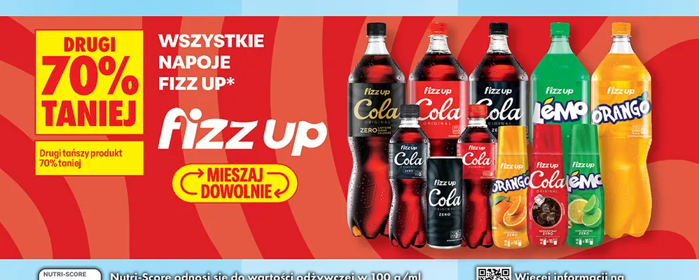 Koncentrat do napojów Fizz Up Orango promocja w Biedronka