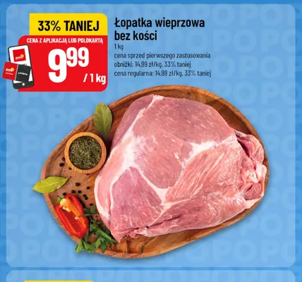 Łopatka wieprzowa bez kości promocja w POLOmarket