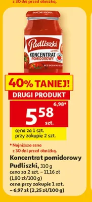 Koncentrat pomidorowy Pudliszki promocja w Auchan