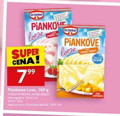 Piankowe Love Dr.Oetker mango-jogurt promocja w Twój Market