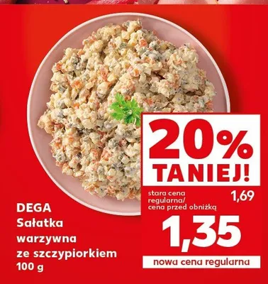 Sałatka warzywna ze szczypiorkiem Dega promocja w Kaufland
