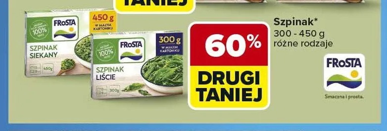 Szpinak Frosta promocja w Carrefour