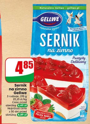 Sernik na zimno Gellwe promocja w Dino