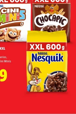 Płatki śniadaniowe Nestlé Nesquik XXL promocja w Lidl