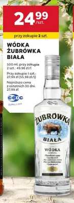 Wódka Żubrówka Biała promocja w Stokrotka