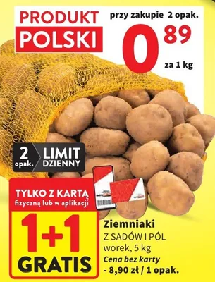 Ziemniaki z sadów i pól promocja w Intermarche