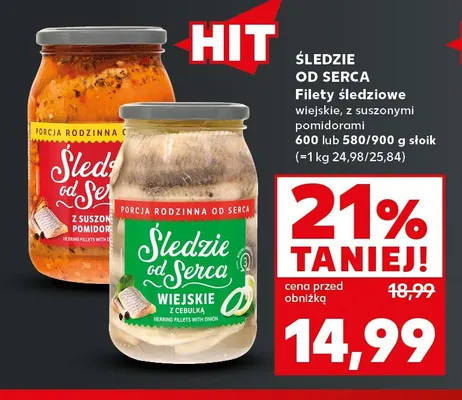 Filety śledziowe wiejskie Śledzie od Serca promocja w Kaufland