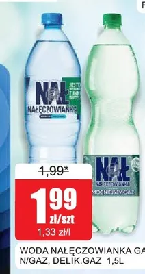 Woda delikatnie gazowana Nałęczowianka promocja w Bingo