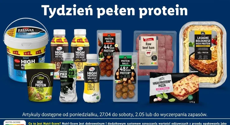 Twaróg naturalny high protein promocja w Lidl