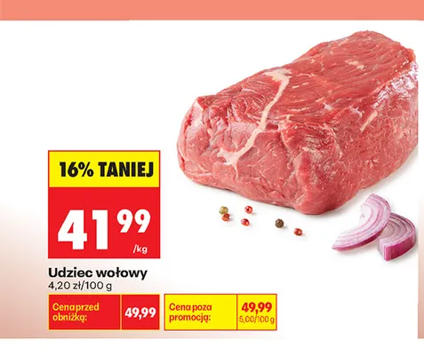 Udziec wołowy promocja w Biedronka