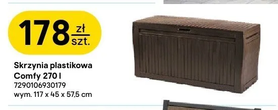 Skrzynia plastikowa Comfy 270 l Keter promocja w Castorama