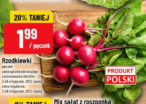 Rzodkiewki promocja w POLOmarket