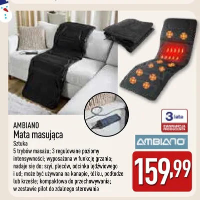 Mata masująca Ambiano promocja w Aldi