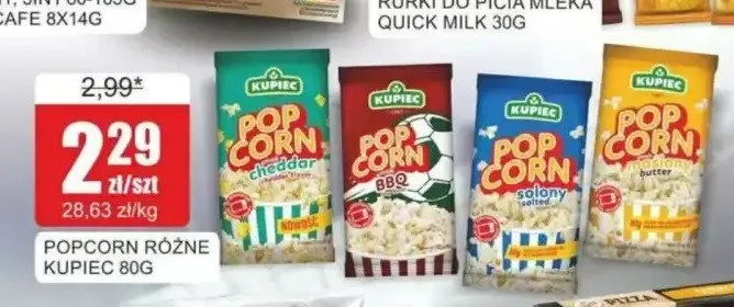 Popcorn Kupiec solony promocja w Bingo