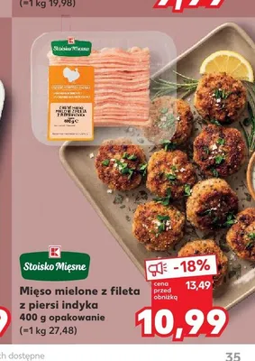 Mięso mielone z fileta z piersi indyka Stoisko Mięsne promocja w Kaufland