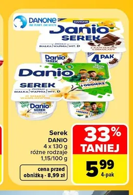 Serek Danio 4-pak promocja w Carrefour