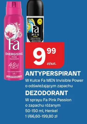 Antyperspirant Fa MEN Invisible Power w kulce promocja w Chorten