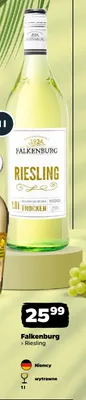 Wino białe wytrawne Falkenburg Riesling promocja w Netto