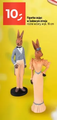 Figurka zając w balowym stroju różne wzory promocja w Dealz