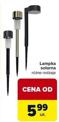 Lampka solarna różne rodzaje promocja w Carrefour